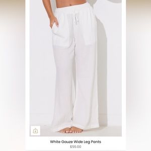NWT OCEAN DRIVE Gauze Wide Leg Pant